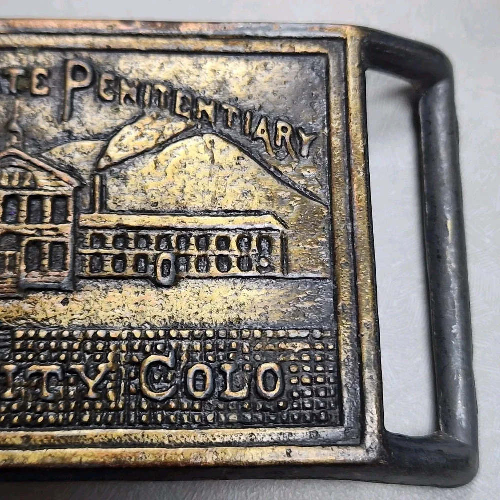 Vintage Colorado State Penitentiary Canon City, Colorado Belt Buckle